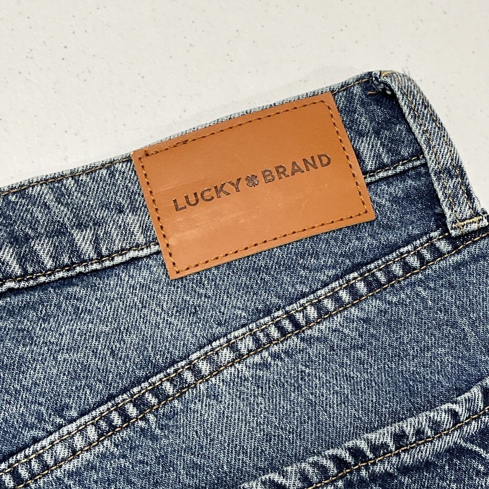 Lucky Brand Jeans 90s Loose High Rise Crop Denim Size 14/32 Baggy Y2K Casual - Picture 4 of 13